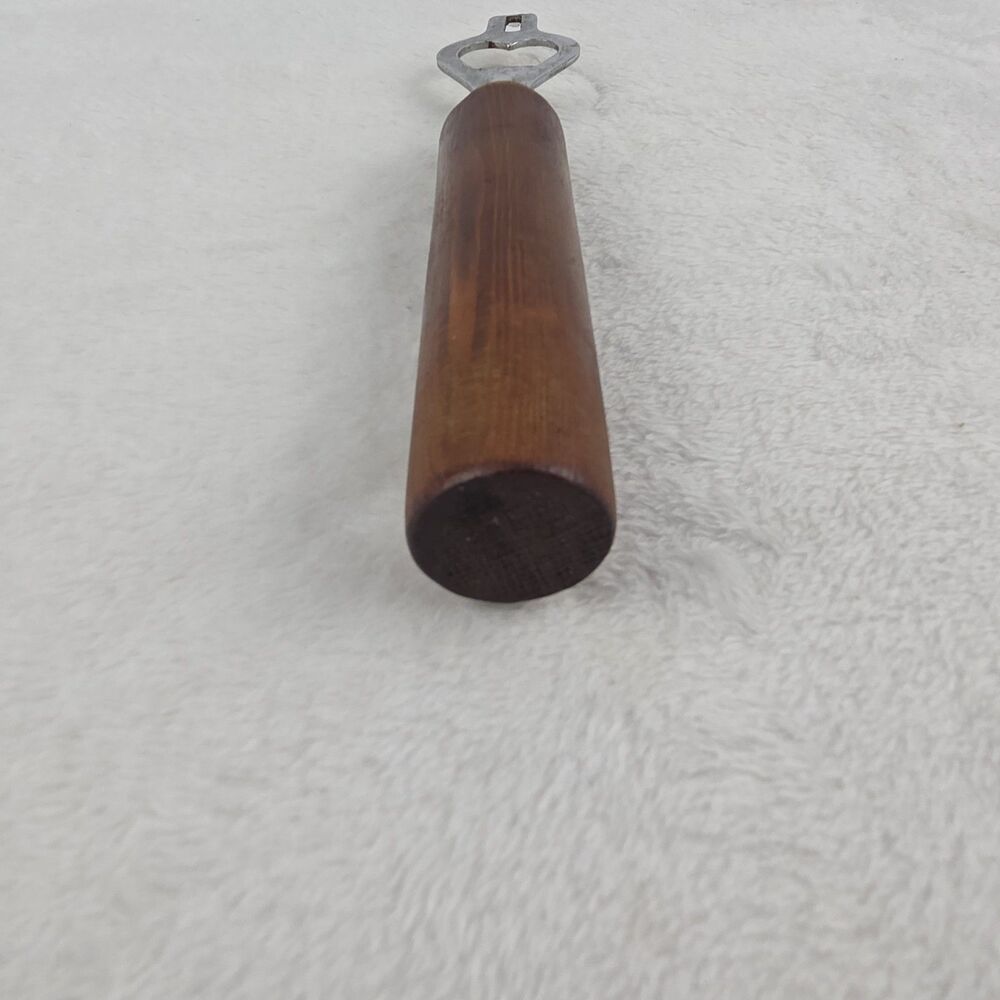 Vintage Japan Wood Handle Bottle Can Opener 8.5" Removable Head - Picture 6 of 8
